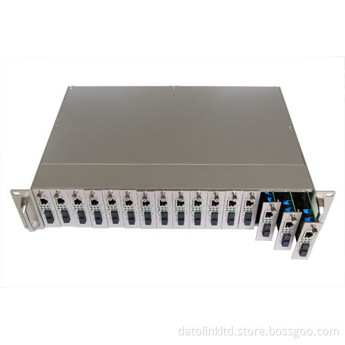 19"2u 16-Slot Fiber Media Converter Rack2